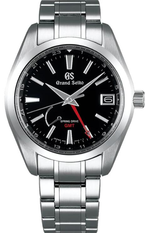 Grand Seiko Automatic Spring Drive GMT Black-Dial SBGE011 Replica Watch